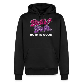 Bi Pride Bisexual - Men's Premium Hoodie - black - Front - Nico (187cm) & Julia (174cm)