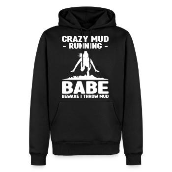 Mud racing - Men's Premium Hoodie - black - Front - Nico (187cm) & Julia (174cm)