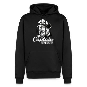 Captain Dad Beard Captain Boot Sailing Sailing - Men's Premium Hoodie - black - Front - Nico (187cm) & Julia (174cm)