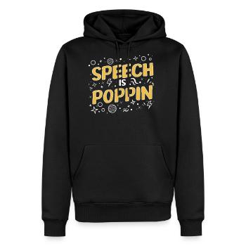 Speech Pathologist  SLP Therapy - Men's Premium Hoodie - black - Front - Nico (187cm) & Julia (174cm)
