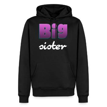 Big Sister - Family Typography Design - Men's Premium Hoodie - black - Front - Nico (187cm) & Julia (174cm)