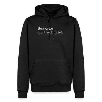 A Sock Thief Beagle - Men's Premium Hoodie - black - Front - Nico (187cm) & Julia (174cm)