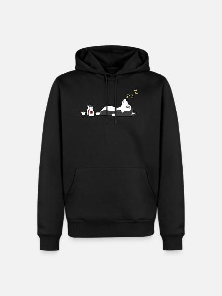Husky Sake Drunk - Men's Premium Hoodie - black