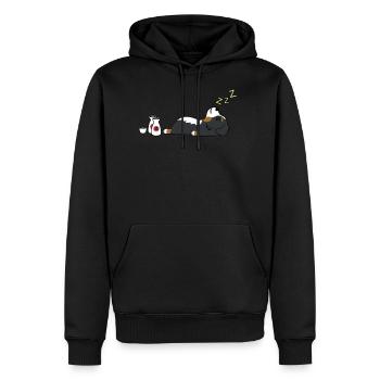 Bernese Mountain Dog Sake Drunk - Men's Premium Hoodie - black - Front - Nico (187cm) & Julia (174cm)