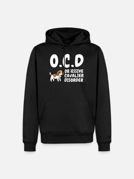 Obsessive Cavalier King Charles Spaniel Disorder - Men's Premium Hoodie - black