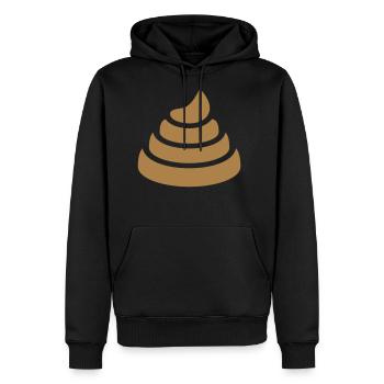 humor disgusting big poop - Men's Premium Hoodie - black - Front - Nico (187cm) & Julia (174cm)