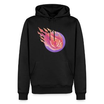 celestial meteor - Men's Premium Hoodie - black - Front - Nico (187cm) & Julia (174cm)
