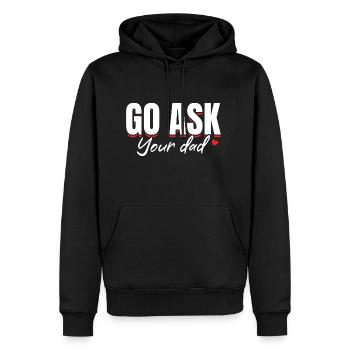 Witty Parents Mother Humor - Men's Premium Hoodie - black - Front - Nico (187cm) & Julia (174cm)
