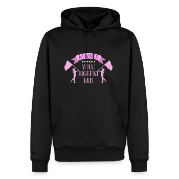Color Guard Mom Dad - Men's Premium Hoodie - black - Front - Nico (187cm) & Julia (174cm)
