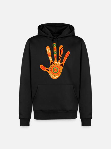 African Hand - Men's Premium Hoodie - black