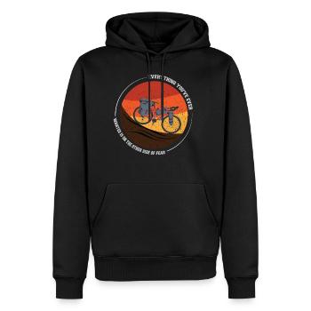 dune movie sand - Men's Premium Hoodie - black - Front - Nico (187cm) & Julia (174cm)