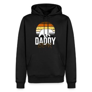 Gay Daddy Bear Fetish Pride - Men's Premium Hoodie - black - Front - Nico (187cm) & Julia (174cm)