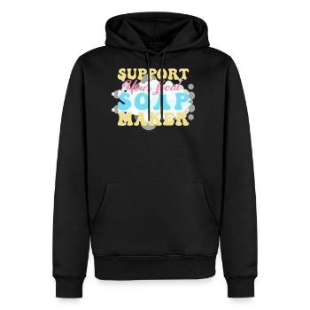 Soap Making Soap Maker - Men's Premium Hoodie - black - Front - Nico (187cm) & Julia (174cm)