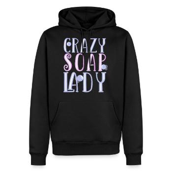 Crazy Soap Lady Soap Making Soap Maker - Men's Premium Hoodie - black - Front - Nico (187cm) & Julia (174cm)