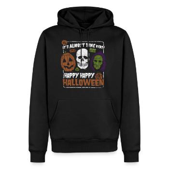 Happy Happy Halloween - Men's Premium Hoodie - black - Front - Nico (187cm) & Julia (174cm)