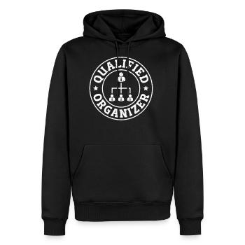 Leadership Organizer - Men's Premium Hoodie - black - Front - Nico (187cm) & Julia (174cm)