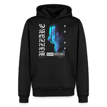 Bizarre Streetwear - Men's Premium Hoodie - black - Front - Nico (187cm) & Julia (174cm)
