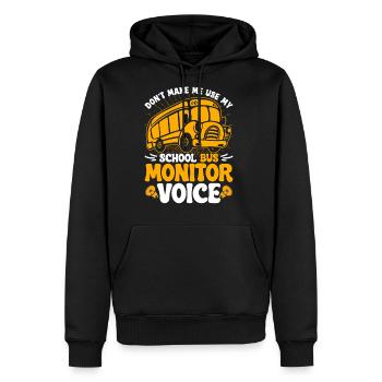 School Bus Monitor Bus Driver - Men's Premium Hoodie - black - Front - Nico (187cm) & Julia (174cm)