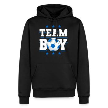 Gender Reveal Babyboy Baby Shower - Men's Premium Hoodie - black - Front - Nico (187cm) & Julia (174cm)
