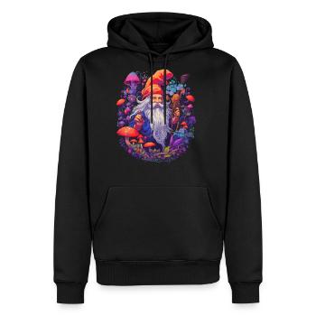 Christmas | Fantasy | Mushroom | Forest | Goa - Men's Premium Hoodie - black - Front - Nico (187cm) & Julia (174cm)