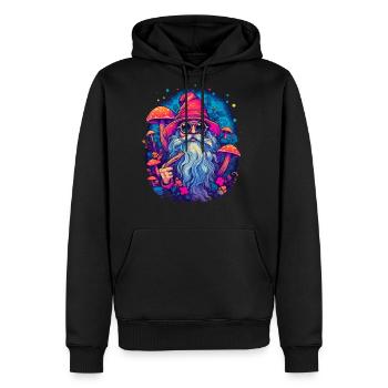 Christmas | Fantasy | Mushroom | Forest | Goa - Men's Premium Hoodie - black - Front - Nico (187cm) & Julia (174cm)