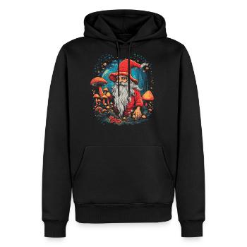 Christmas | Fantasy | Mushroom | Forest | Goa - Men's Premium Hoodie - black - Front - Nico (187cm) & Julia (174cm)