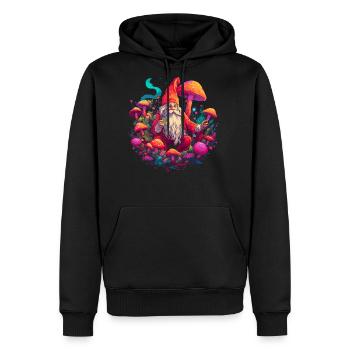 Fantasy Mushroom | Forest | Nature | Goa Festival - Men's Premium Hoodie - black - Front - Nico (187cm) & Julia (174cm)