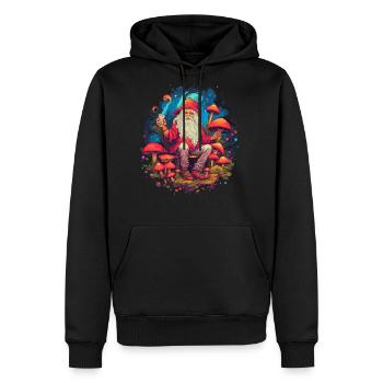 Fantasy Mushroom | Forest | Nature | Goa Festival - Men's Premium Hoodie - black - Front - Nico (187cm) & Julia (174cm)
