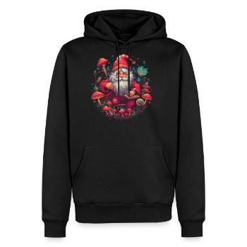 Christmas | Fantasy | Mushroom | Forest | Goa - Men's Premium Hoodie - black - Front - Nico (187cm) & Julia (174cm)