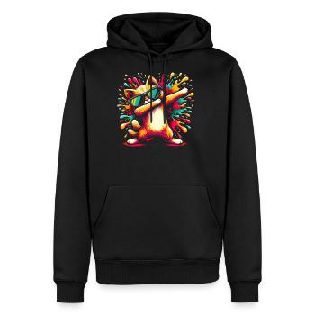 Splash Art Dubbing Cat Sunglasses Kitten Cats - Men's Premium Hoodie - black - Front - Nico (187cm) & Julia (174cm)