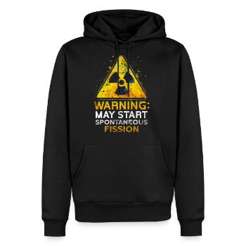 Nuclear Engineer Warning Start Spontaneous Fission - Men's Premium Hoodie - black - Front - Nico (187cm) & Julia (174cm)