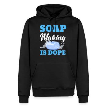 Funny Soap Maker Soap Making - Men's Premium Hoodie - black - Front - Nico (187cm) & Julia (174cm)
