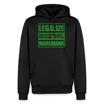Legalize recreational marijuana - Men's Premium Hoodie - black - Front - Nico (187cm) & Julia (174cm)