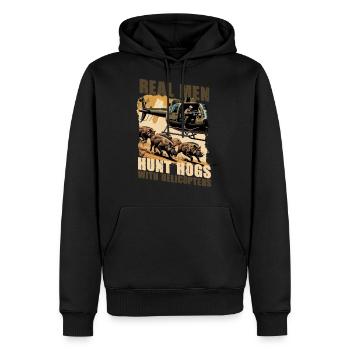 Hog Hunter Wild Hog - Men's Premium Hoodie - black - Front - Nico (187cm) & Julia (174cm)