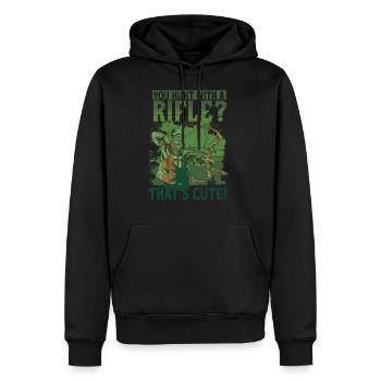 Hog Hunter Wild Hog - Men's Premium Hoodie - black - Front - Nico (187cm) & Julia (174cm)
