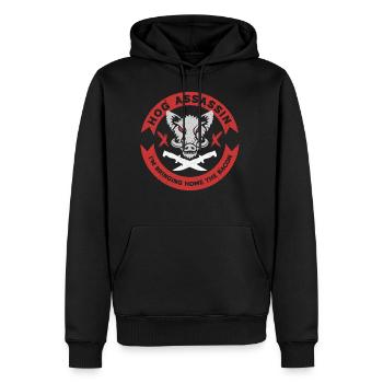 Hog Hunter Wild Hog - Men's Premium Hoodie - black - Front - Nico (187cm) & Julia (174cm)