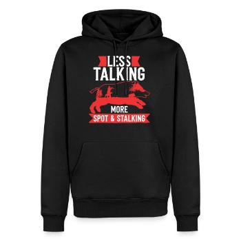 Hog Hunter Wild Hog - Men's Premium Hoodie - black - Front - Nico (187cm) & Julia (174cm)