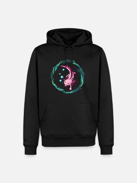 Axolotl - Men's Premium Hoodie - black