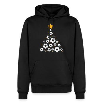 Chistmas Season Soccer Christmas Tree - Men's Premium Hoodie - black - Front - Nico (187cm) & Julia (174cm)