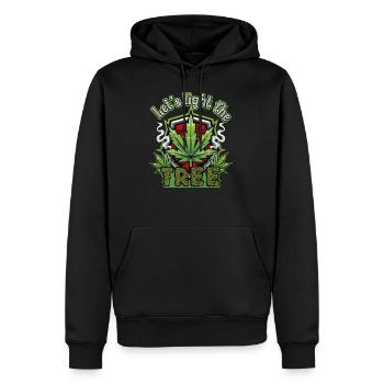 Chistmas Season Let's Light The Tree - Men's Premium Hoodie - black - Front - Nico (187cm) & Julia (174cm)