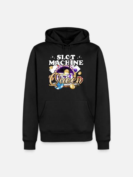Slot Machine Queen - Men's Premium Hoodie - black