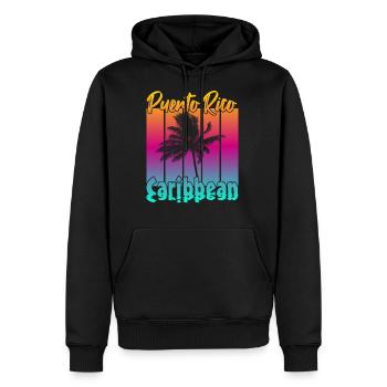 Puerto Rican Caribbean - Men's Premium Hoodie - black - Front - Nico (187cm) & Julia (174cm)
