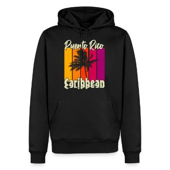 Puerto Rican Caribbean - Men's Premium Hoodie - black - Front - Nico (187cm) & Julia (174cm)