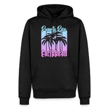 Puerto Rican Caribbean - Men's Premium Hoodie - black - Front - Nico (187cm) & Julia (174cm)