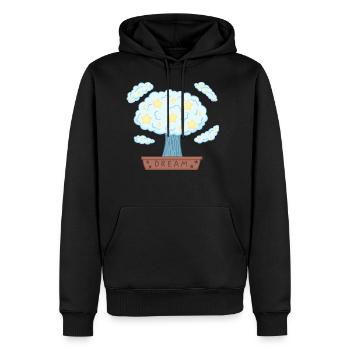 Dream Plant - Men's Premium Hoodie - black - Front - Nico (187cm) & Julia (174cm)