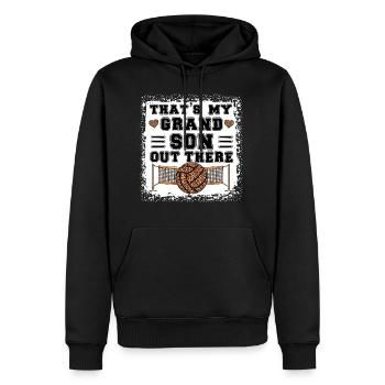 That's My Grandson Out There - Men's Premium Hoodie - black - Front - Nico (187cm) & Julia (174cm)