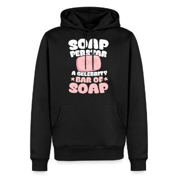 Soap Perstar Soap A Celebrity Bar Of Soap for a - Men's Premium Hoodie - black - Front - Nico (187cm) & Julia (174cm)