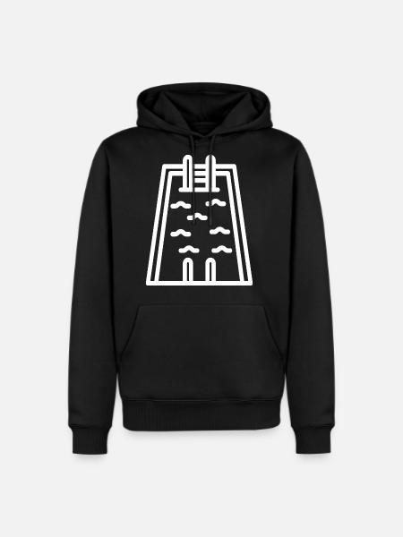 Swimming Pool - Men's Premium Hoodie - black