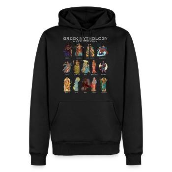 Gods Of Greek Mythology - Men's Premium Hoodie - black - Front - Nico (187cm) & Julia (174cm)