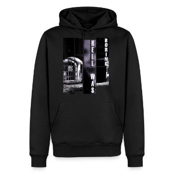 Boring Aesthetic Indie Clothes - Men's Premium Hoodie - black - Front - Nico (187cm) & Julia (174cm)